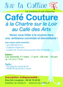 affiche café couture