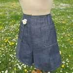 Confection sur-mesure d'une jupe en jean léger